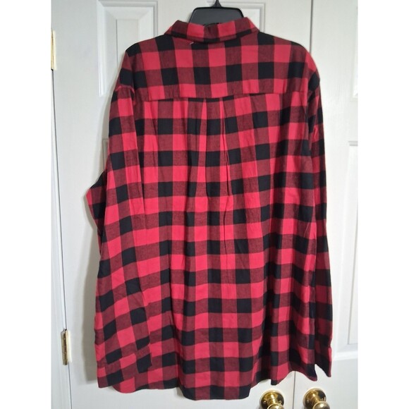 NWT Men's St. John's Bay Red Buffalo Flannel Shirt Size 2XLT - Picture 5 of 5